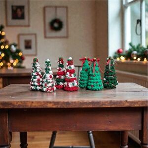Crochet Christmas Trees